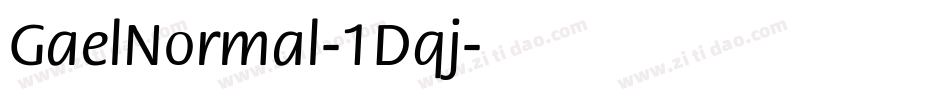 GaelNormal-1Dqj字体转换