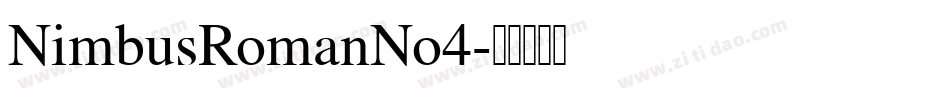 NimbusRomanNo4字体转换