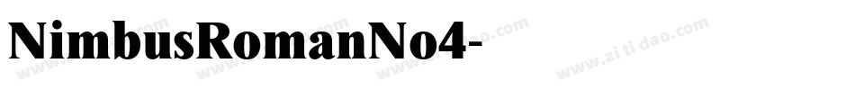 NimbusRomanNo4字体转换