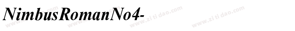 NimbusRomanNo4字体转换
