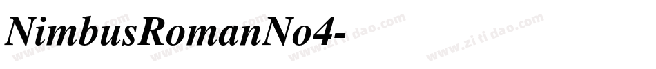 NimbusRomanNo4字体转换