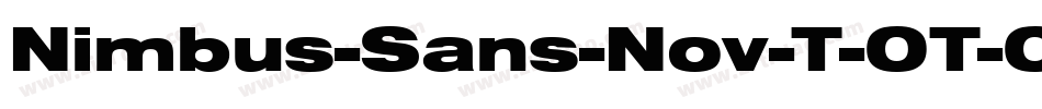 Nimbus-Sans-Nov-T-OT-Outline-Bold-2字体转换