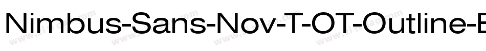 Nimbus-Sans-Nov-T-OT-Outline-Bold-2字体转换
