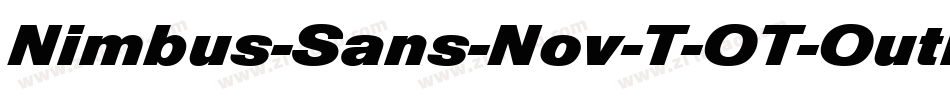 Nimbus-Sans-Nov-T-OT-Outline-Bold-2字体转换