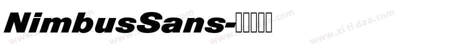NimbusSans字体转换