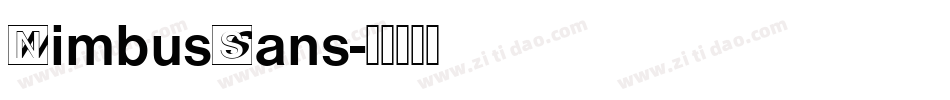 NimbusSans字体转换