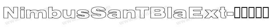 NimbusSanTBlaExt字体转换