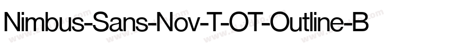 Nimbus-Sans-Nov-T-OT-Outline-Bold-2字体转换