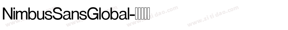 NimbusSansGlobal字体转换