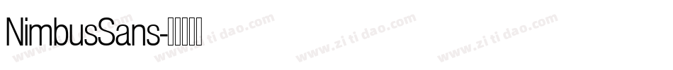 NimbusSans字体转换