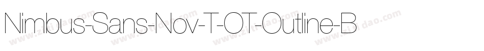 Nimbus-Sans-Nov-T-OT-Outline-Bold-2字体转换