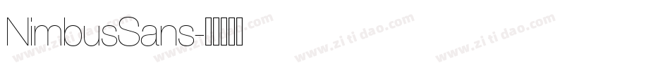 NimbusSans字体转换