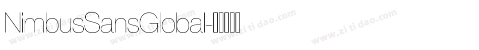 NimbusSansGlobal字体转换