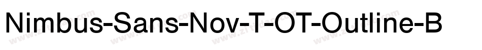 Nimbus-Sans-Nov-T-OT-Outline-Bold-2字体转换