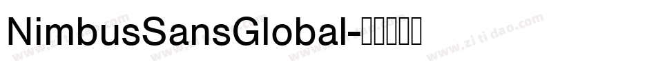 NimbusSansGlobal字体转换