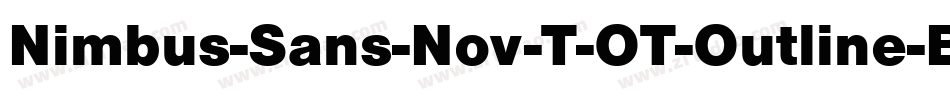 Nimbus-Sans-Nov-T-OT-Outline-Bold-2字体转换
