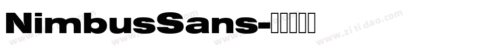 NimbusSans字体转换