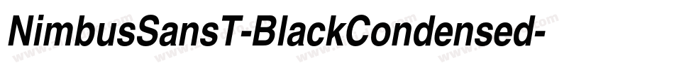 NimbusSansT-BlackCondensed字体转换