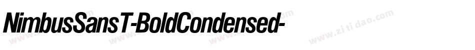 NimbusSansT-BoldCondensed字体转换