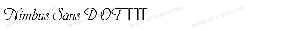Nimbus-Sans-D-OT字体转换