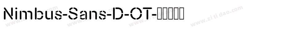 Nimbus-Sans-D-OT字体转换