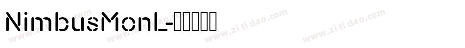 NimbusMonL字体转换