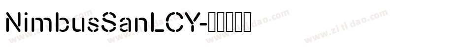 NimbusSanLCY字体转换