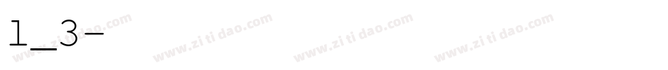 l_3字体转换