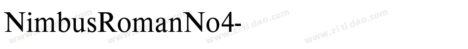 NimbusRomanNo4字体转换