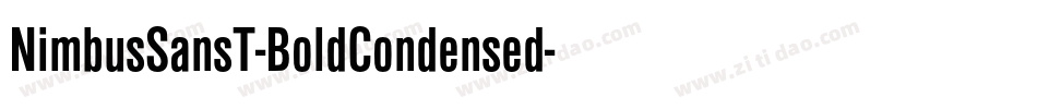 NimbusSansT-BoldCondensed字体转换