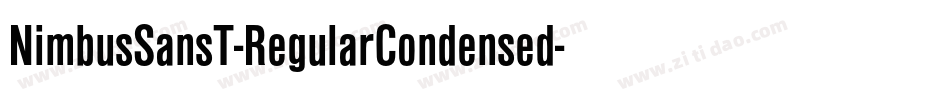 NimbusSansT-RegularCondensed字体转换