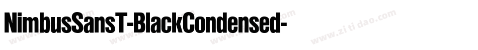 NimbusSansT-BlackCondensed字体转换
