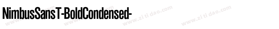 NimbusSansT-BoldCondensed字体转换