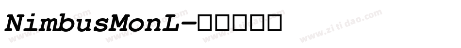 NimbusMonL字体转换