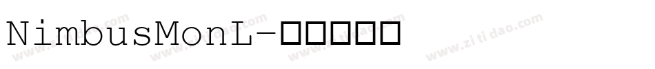 NimbusMonL字体转换