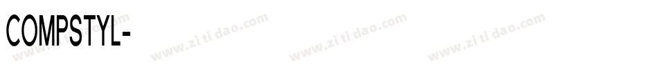 COMPSTYL字体转换