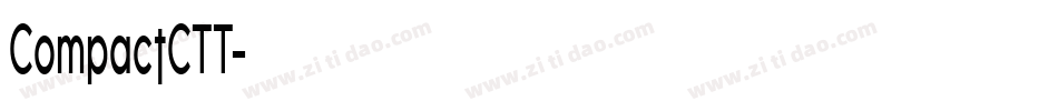 CompactCTT字体转换