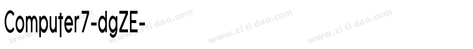 Computer7-dgZE字体转换