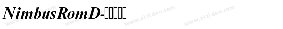 NimbusRomD字体转换