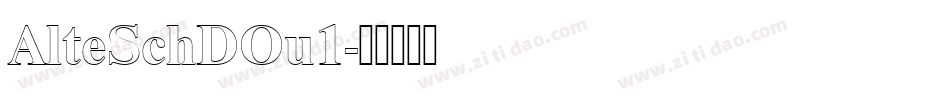 AlteSchDOu1字体转换