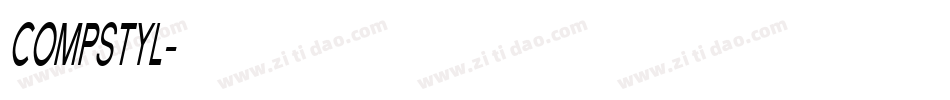 COMPSTYL字体转换