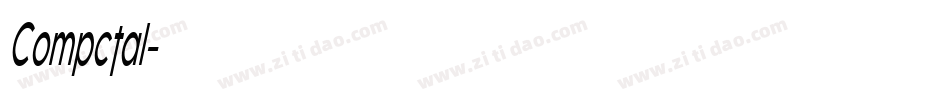 Compctal字体转换