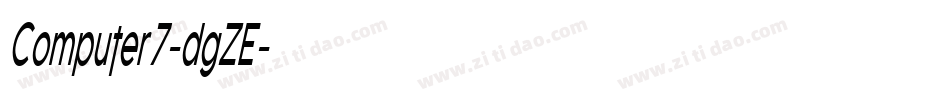 Computer7-dgZE字体转换