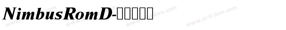 NimbusRomD字体转换