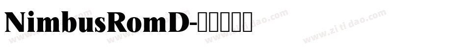 NimbusRomD字体转换
