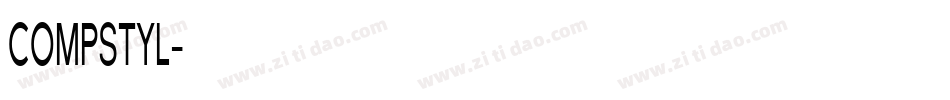 COMPSTYL字体转换