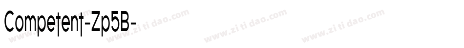 Competent-Zp5B字体转换