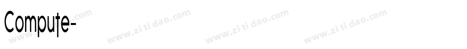 Compute字体转换
