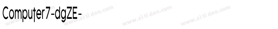 Computer7-dgZE字体转换