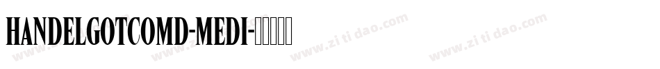 HandelGotComD-Medi字体转换